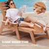 VEVOR Chaise Lounge Chair, 181 kg Weight Capacity, 6 Positions Adjustable Patio Lounge Chair