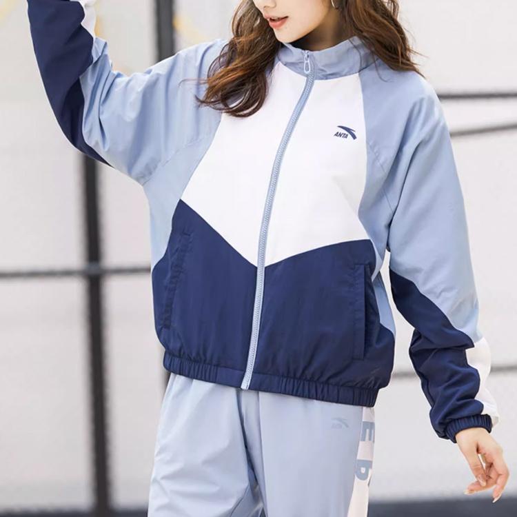 ANTA Life Collection Jackets Women's Blue Stand Collar Moderate Other 162138602-1