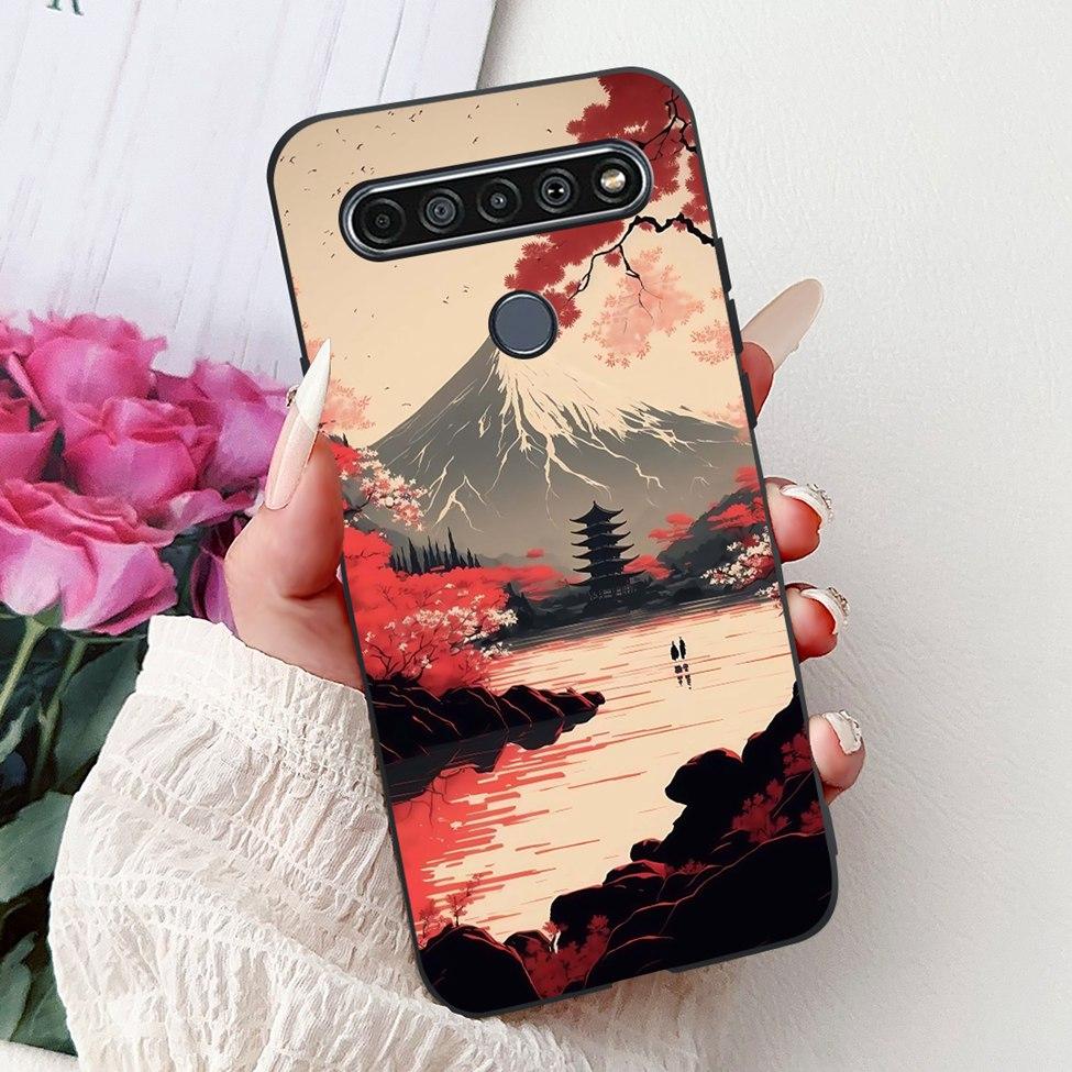 2020 For LG K41S LM-K410 Cover For LG K51S Case LM-K510 Luxury Butterfly Love Cute Cat Cool Handsome Lion Painted Black Silicone