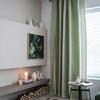American Cotton Linen Stripe Thick Blackout Home Window Curtains with Tassel Bedroom Kitchen Drapes Living Room Shading Curtain