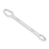 Double End Multifunctional Universal Wrench Labor Saving Steel Repair Tool 8mm T 270mm L 250g White