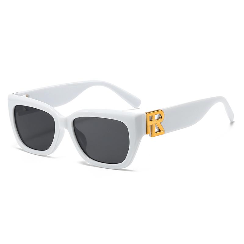 1pcs European Men's and Women's Cat Eye Frame Fashion Sunglasses for Summer Sunshade, Sunscreen, UV Protection, Lightweight Glas