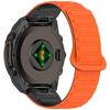 Two-Color Magnetic Quick-Release Silicone Watch Band for Garmin Fenix 8/7X/7S/6X/5S Plus