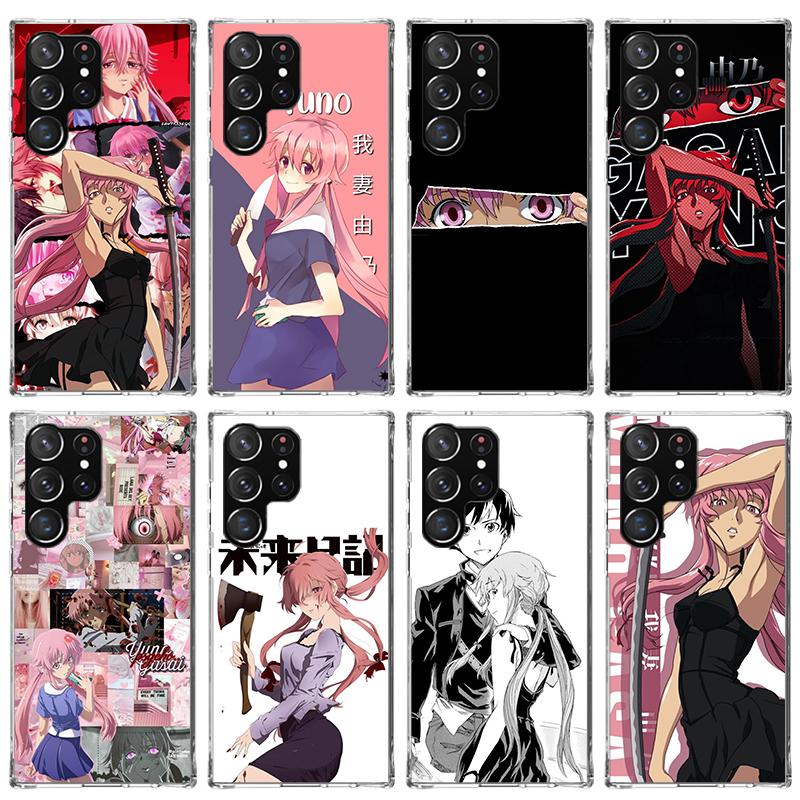 Чехол для телефона Mirai Nikki Gasai Yuno Аниме для Samsung Galaxy S26 S25 Edge S24 S23 Ultra S22 Plus S21 FE S20 + Мягкий чехол Печать Веселый