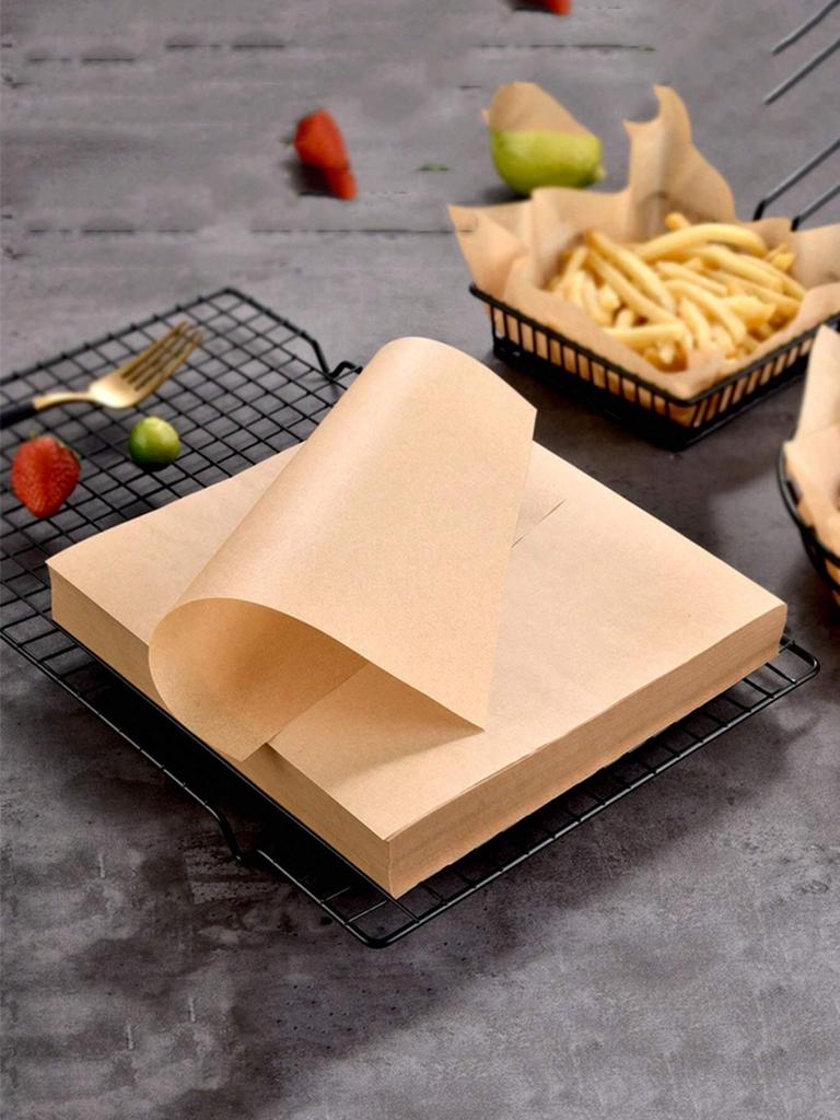 30/50/100pcs Parchment Paper Baking Sheets Non-Stick Precut Baking Parchment Baking Paper for Baking Grilling Air Fryer Bread