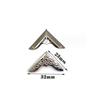 80pcs Iron Book Corner Protector Side Length 23mm Vintage Iron Corner Protector  Menus Folder