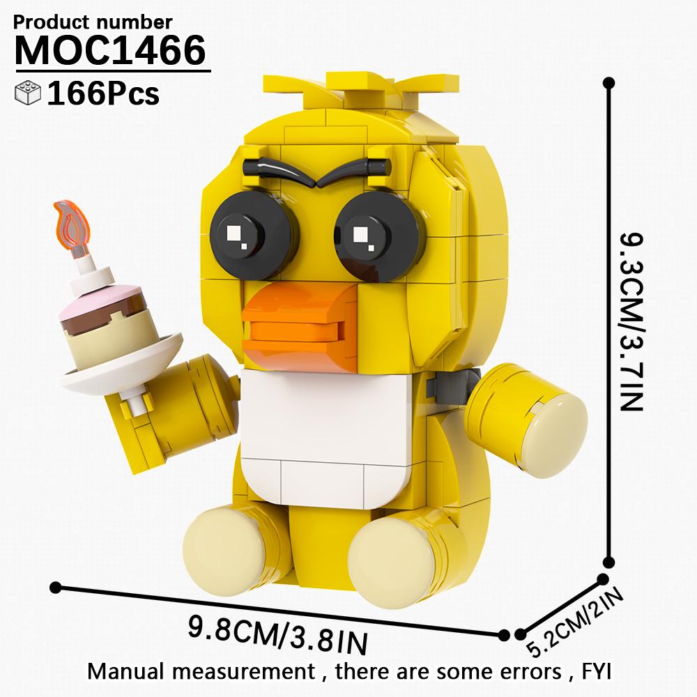 MOOXI FANF Хоррор Игра Ролевые Утки Фокси Кролик Медведь MOC Кирпичи Модель Набор DIY Диорама Детские Игрушки Набор Строительных Блоков Подарок Взрослому