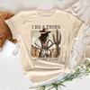 Cowgirl TShirts Unisex Summer Short Sleeve TShirt Funny Mothers Day Retro Clothing Harajuku Cowgirl Fashion Casual Tops Tees