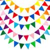 Colorful Holiday Felt DIY Pennant Bunting - Thanksgiving, Halloween, Christmas, Birthday Decorations