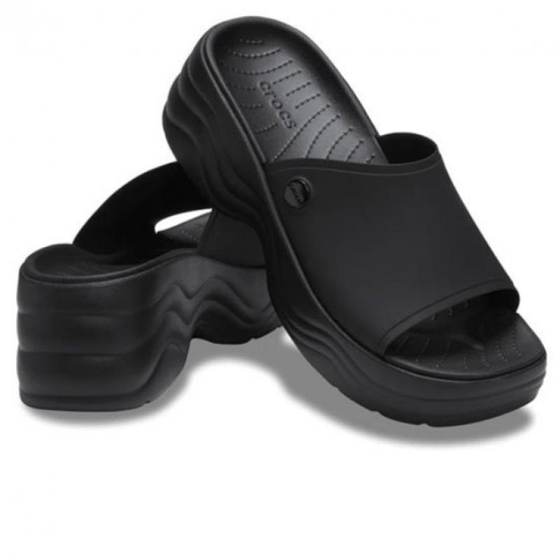 Crocs Женские шлепанцы Skyline, черные 208182 001