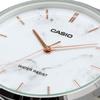 Casio Quartz Watch White Marble Metal Band Men's MTP-VT01DM-7A (Overseas Model) [Used]
