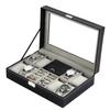 PU Leather Watch Box Large Capacity Jewelry Display Box New Watch Storage Organizer Box