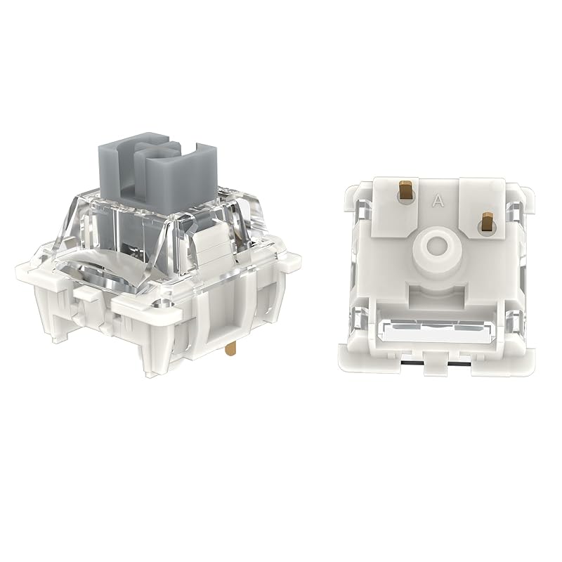 Gateron G Yellow Pro 3.0 3-контактный переключатель Pre-Lube RGB желто-красно-коричневая механическая клавиатура MX (108 предметов Pro 3.0 серебряный)