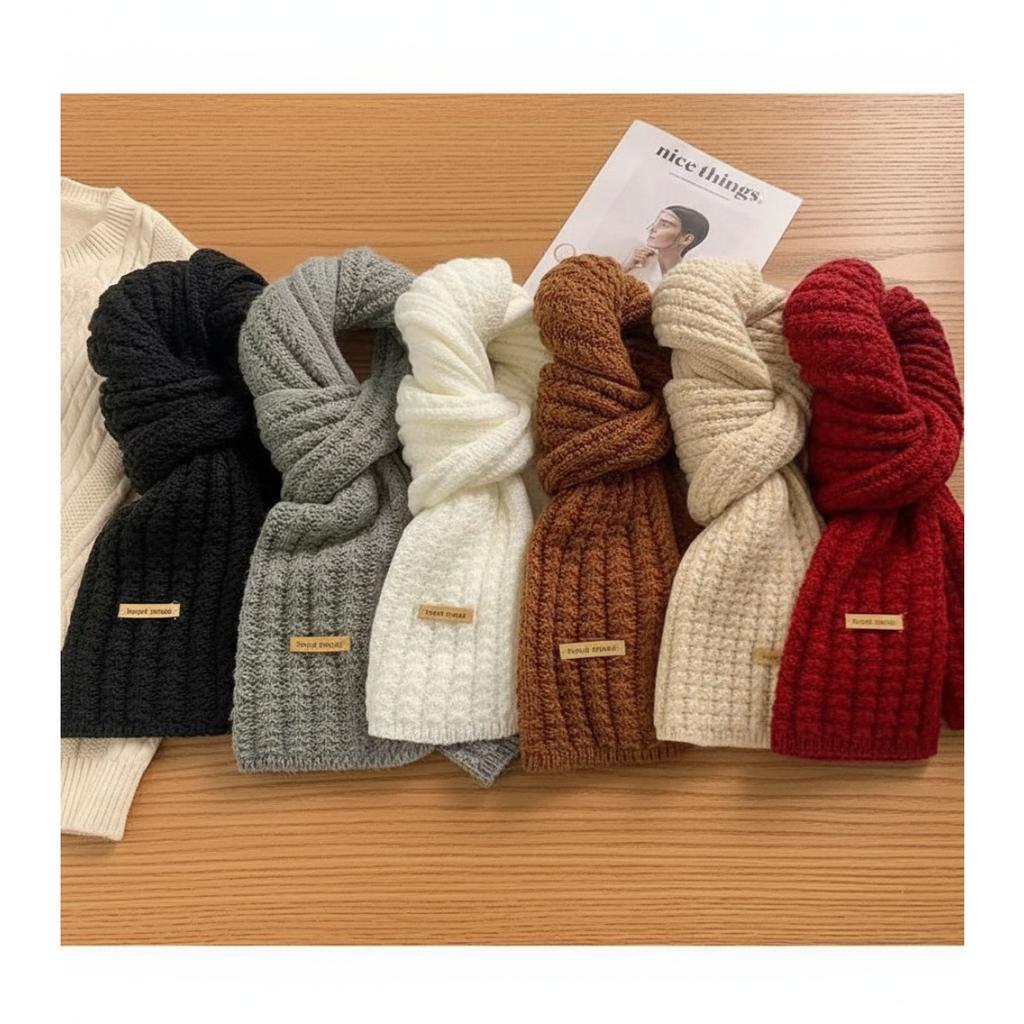 Устойчивый к холоду, Теплый шарф, Женский, Толстый, Шерстяной, Вязаный шарф, Шаль, Вязаный шарф