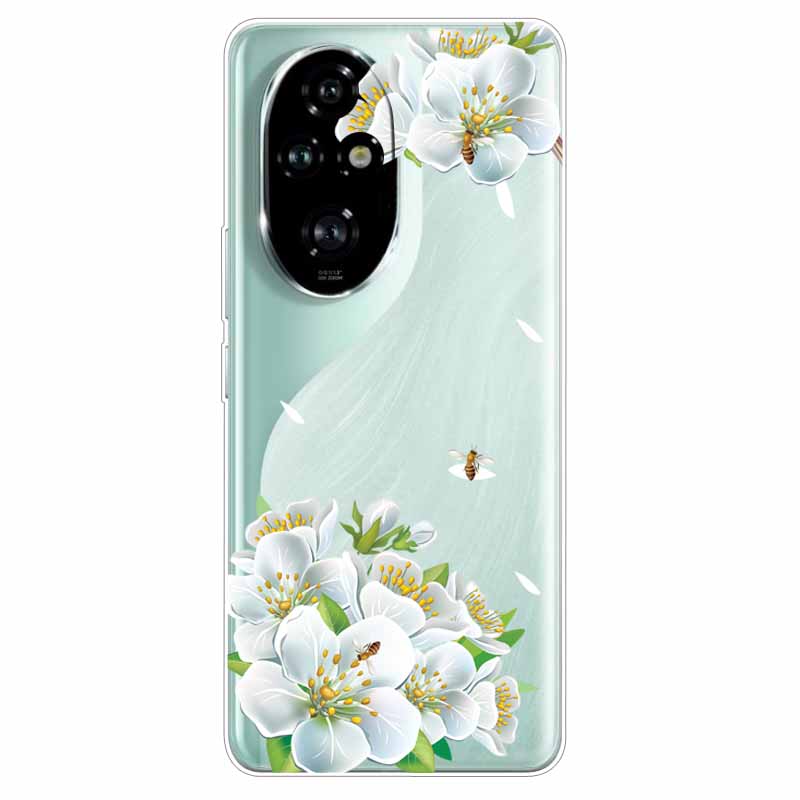 For Honor 200 / 200 Lite / 200 Pro Case Clear Soft TPU Lovely Silicone Back Cases for Honor 200 Pro Transparent Cat Bumpers
