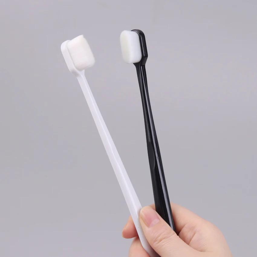 5 шт., нано-зубная щетка с мягкой щетиной, глубокая чистка, ультратонкая зубная щетка, портативная дорожная стоматологическая щетка для ухода за полостью рта, ручная зубная щетка