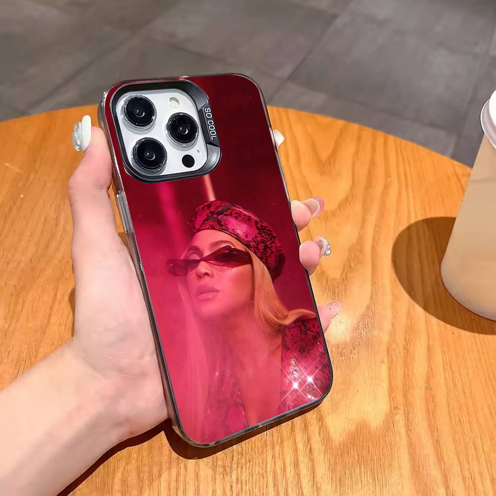 Чехол для телефона Singer B-Beyonce для iPhone 17, 16, 15, 14, 13, 12, 11, Pro, MAX Серый Матовый Силиконовый Черный Чехол