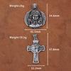 Stainless Steel Christian Jesus Cross Pendant Chain Trend Charm Crisscross Jesus Necklaces Men chains Jewelry Gift