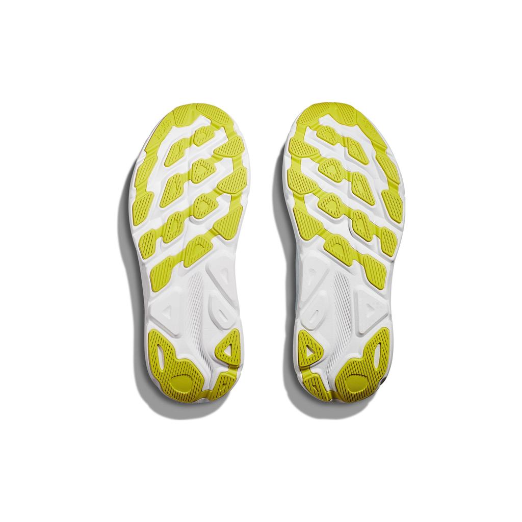 HOKA Clifton 9 Wide Ice Water Evening Primrose Men Sneakers White 1132210-IWEP