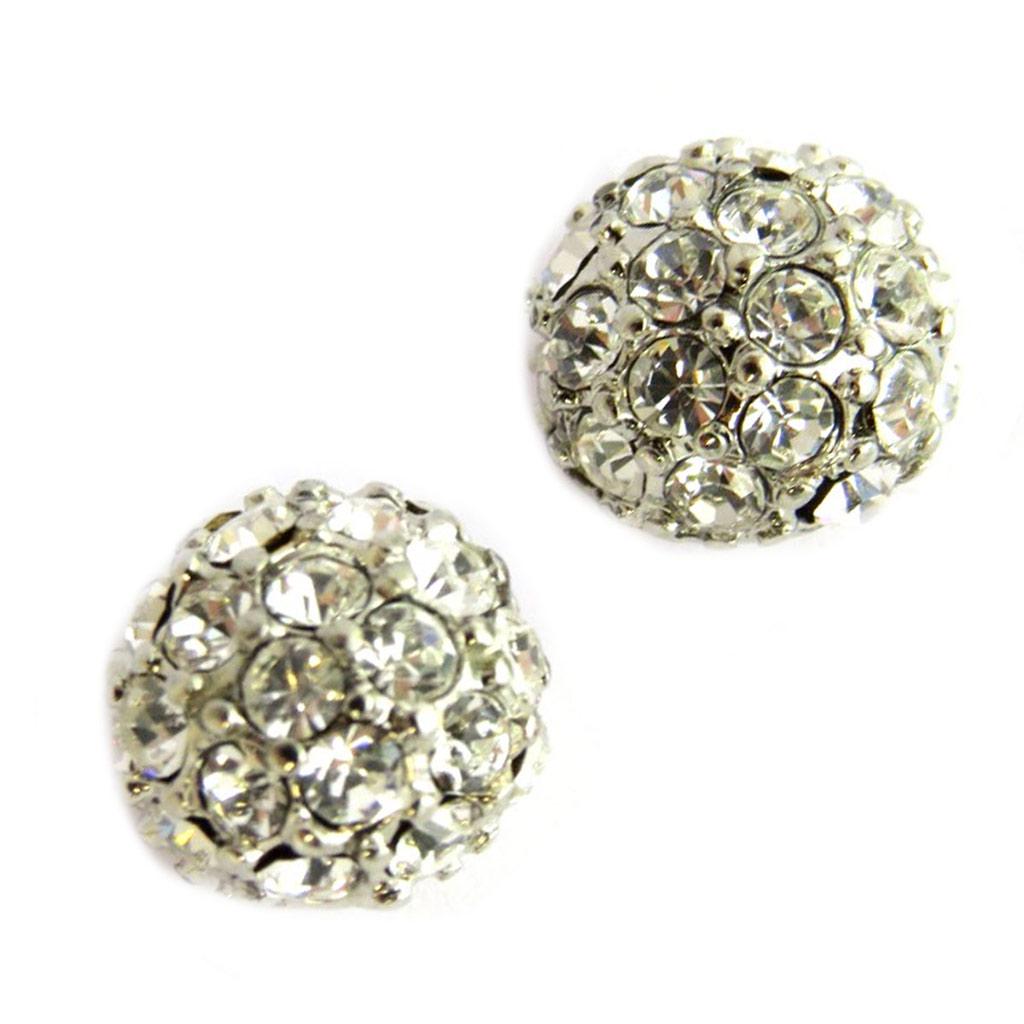 Les Trésors De Lily [G9467] — Дизайнерские серьги «Сисси», белые, 8 мм