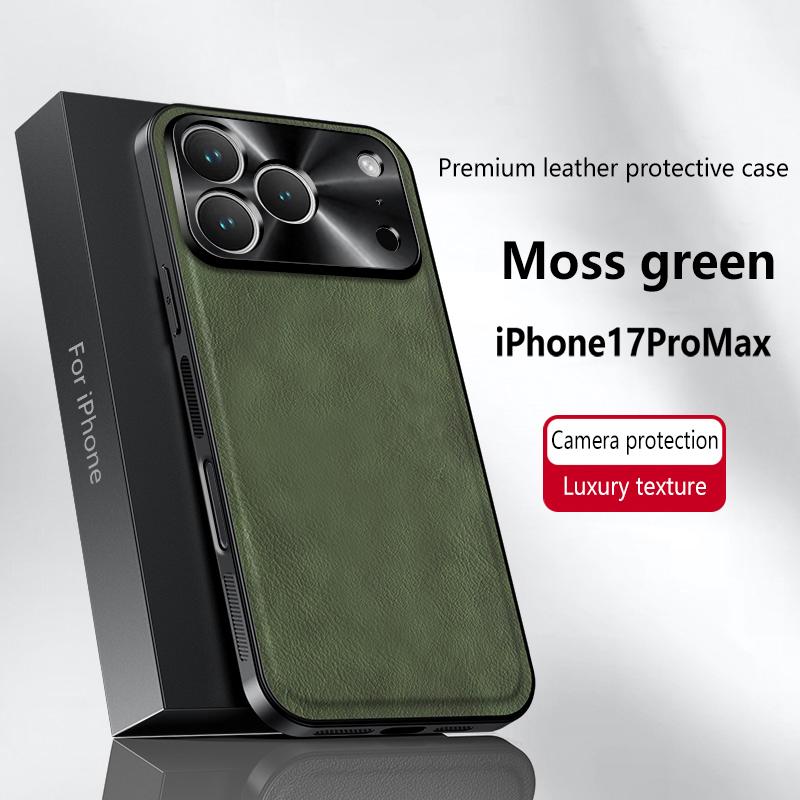 Для iPhone 17 Pro Max Чехол Магнитный Элегантный Кожаный Износостойкий Объектив Полностью Закрыт Нескользящий Защита Края Чехол