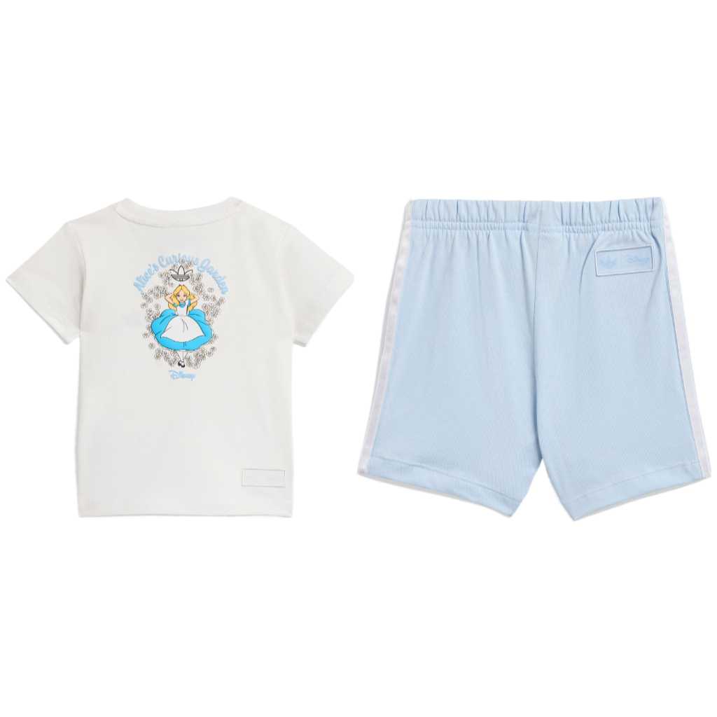 adidas Originals X Disney Коллаборация Повседневный Спортивный Комплект Мягкий Удобный Хлопок Круглый Вырез 2 Предмета Детские комплекты KE0477