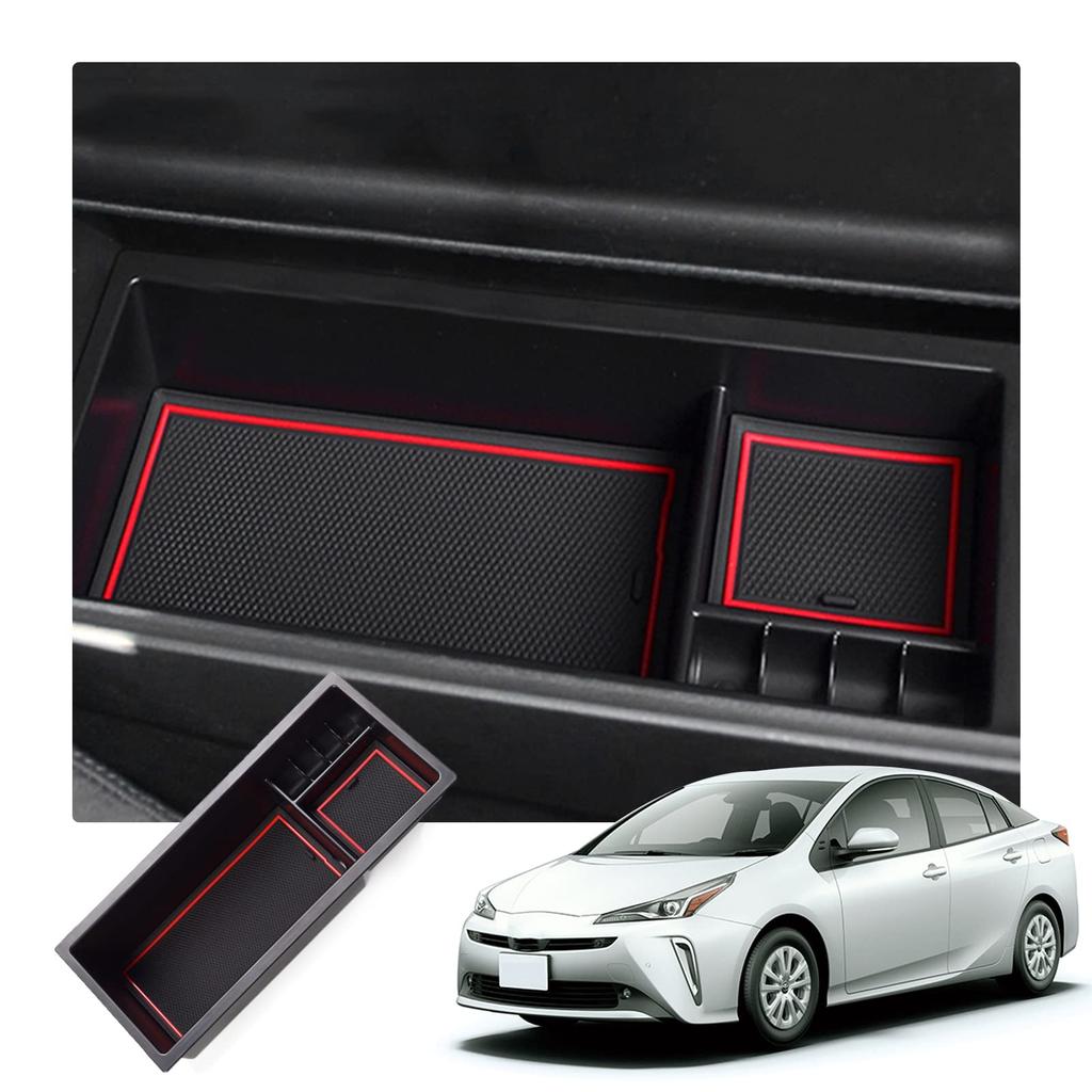 RUIYA Toyota Prius 50 Series Console Box, Prius 50 Series Center Console Tray, Car Storage Box, Prius 50 Series Storage Console Tray