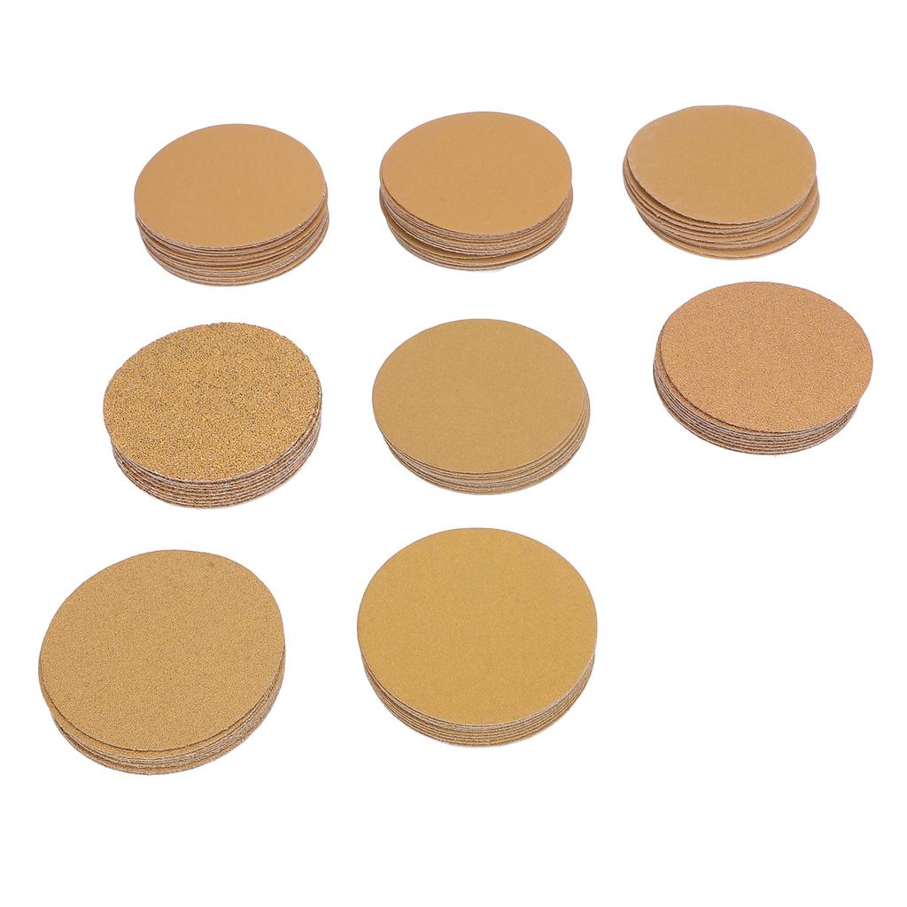 3 Inch Sanding Discs Hook and Loop Sanding Pads 40 To 800 Grit Sandpaper Discs for Woodworking and