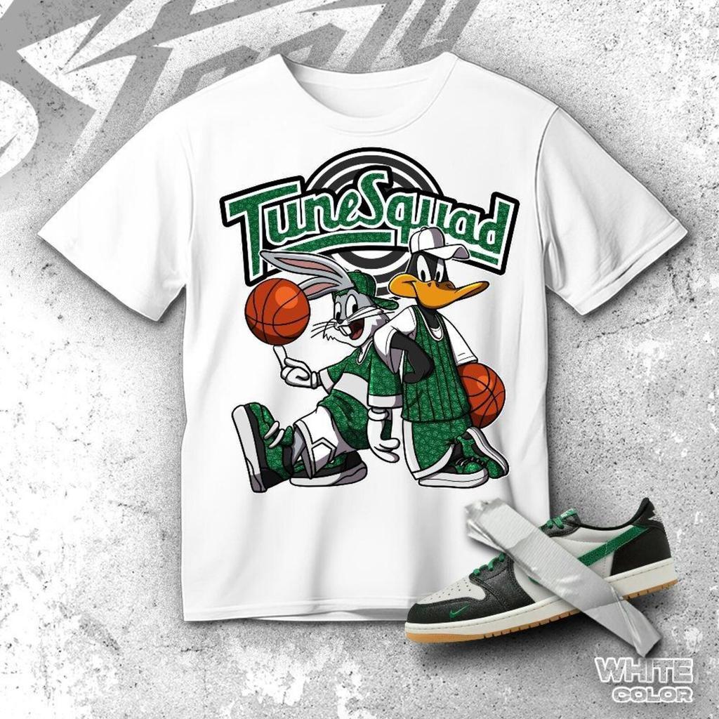 Rabbit And Duck Shirt Match AJ 1 Low Phantom Pine Green, Unisex Shirt Match Sneaker