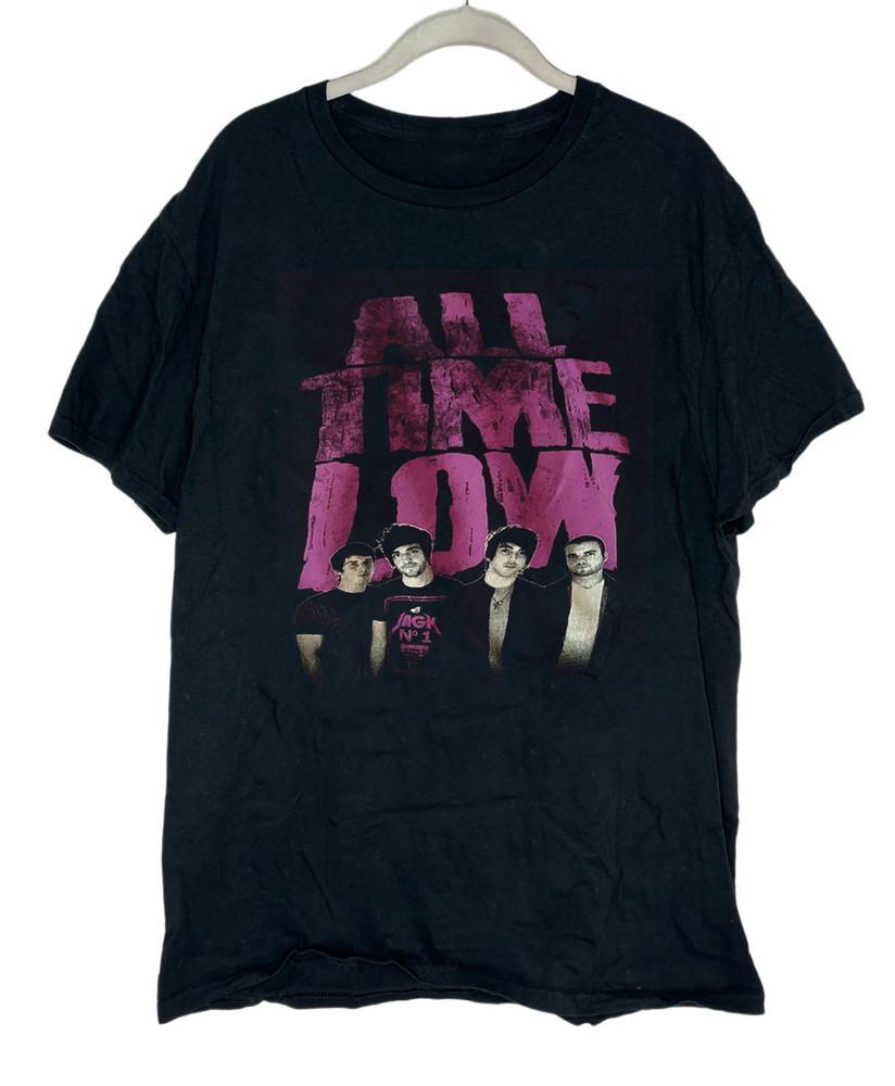 Редкая Музыкальная Группа All Time Low Черная S-5XL Унисекс Рубашка FF234 Унисекс Футболка