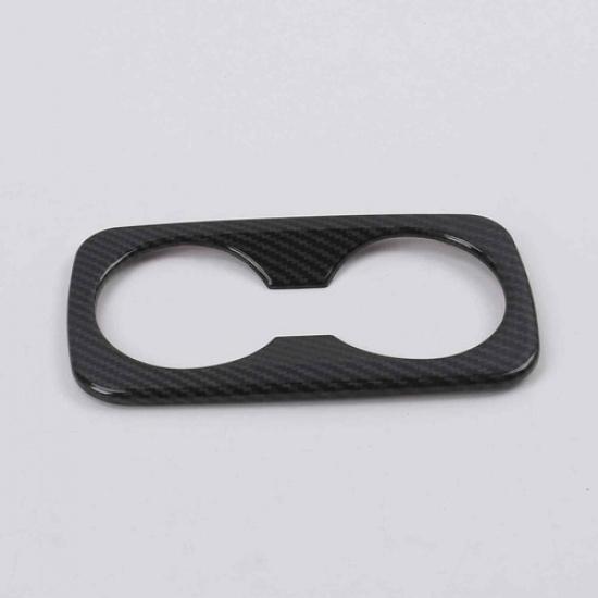 Carbon Fiber Rear Water Cup Holder Lid Cover Trim For 2016- Hyundai Tucson