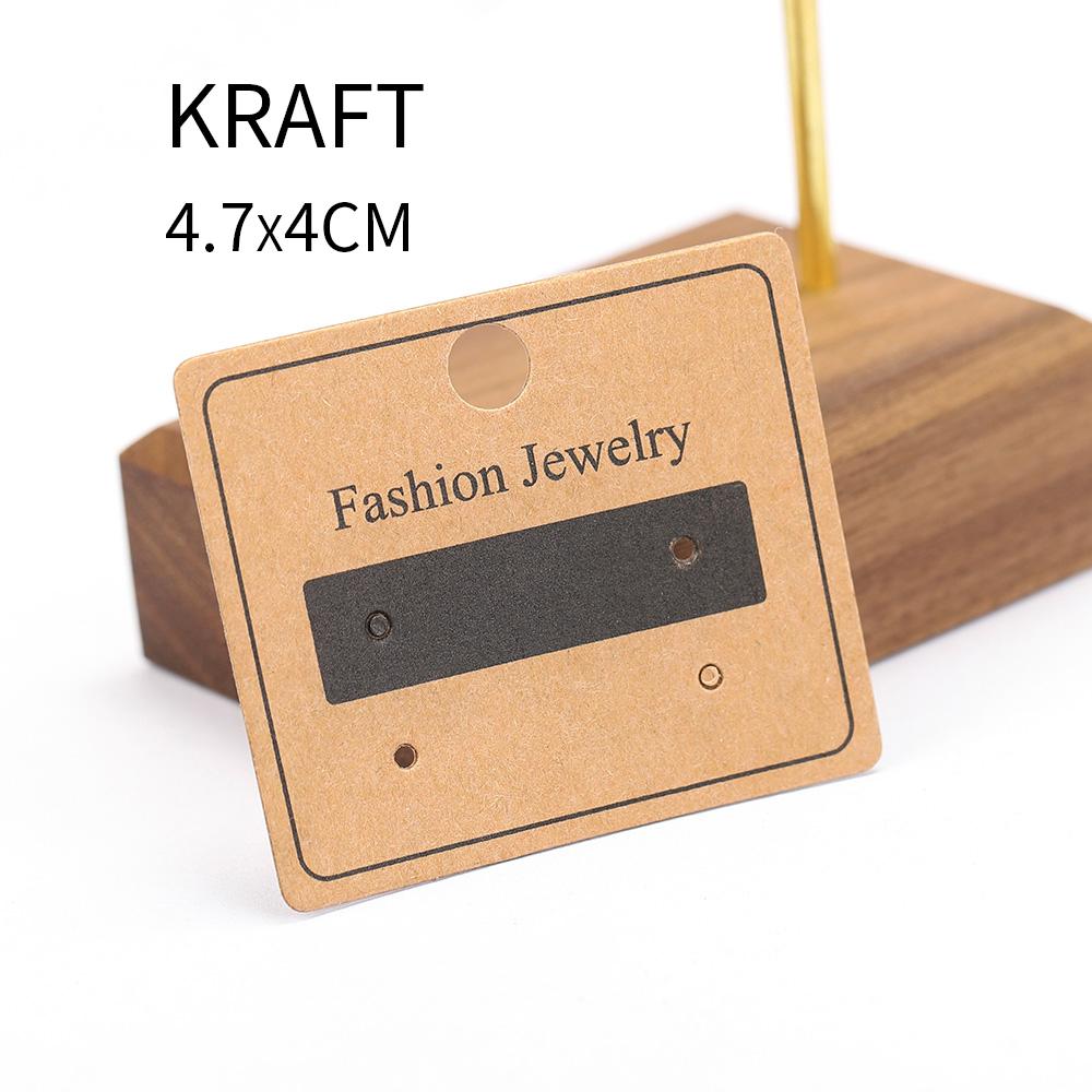 50pcs Earrings Necklaces Display Cards for Jewelry Box Packaging Cardboard Hang Tag Card Ear Studs Paper Card Jewelry DIY