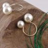 Fashion Women's Size Pearl Open Ring Temperament Wild Fashion Ring Joint Double Pearl Ring Jewelry Lover Gift