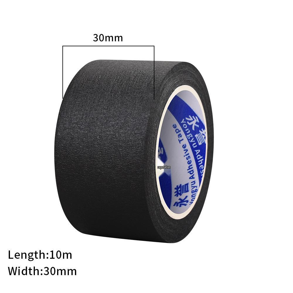 Черная креп-бумажная лента с высокой адгезией для детской ручной живописи и маскирования