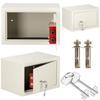 Coffre-fort SPRINGOS® pour la maison - Acier haute sécurité - Stockage argent à clé 31x20x20cm