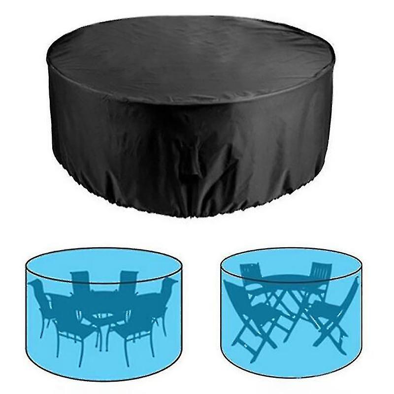 188x84cm Patio Furniture Covers, Outdoor Furniture Covers Waterproof Round Table Cover Heavy Duty Cover Toug