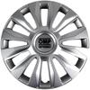 Hubcaps - OMP - OMPS07011323 - Self-adhesive - Matte Silver - ABS