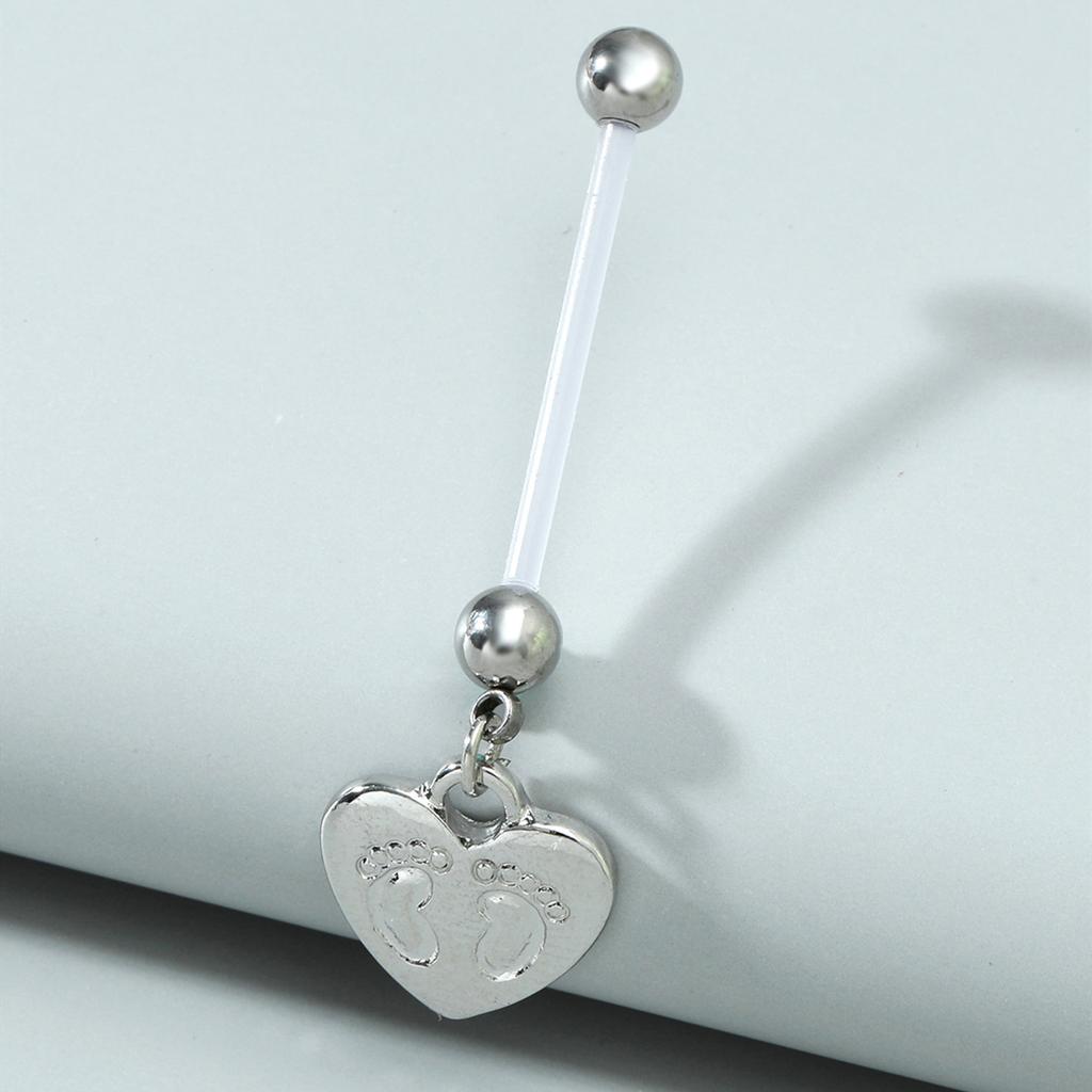 Новый прозрачный длинный стержень диаметром 23 мм для пупочных ногтей Love Feet, падающий на пупочное кольцо