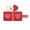 Family Photo Keychain Mini Album Faux Leather Personalized Picture Holder Retro Style Card Holder Key Ring