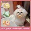 1pc Pet Silicone Pacifier, Pet Calming Pacifier, Chew Toy, Food Grade Silicone Supplies