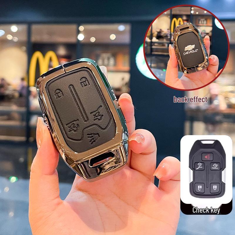 Чехол для ключей Chevrolet K5 Trax Cruze - Звезда Milesuo Металлическая пряжка Оболочка с полным покрытием