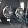 Вращение на 360°, двухголовый вентилятор для заднего сиденья автомобиля, 5 лопастей, 3 скорости, регулировка ветра, USB, автоматические охлаждающие вентиляторы для летних автомобильных аксессуаров
