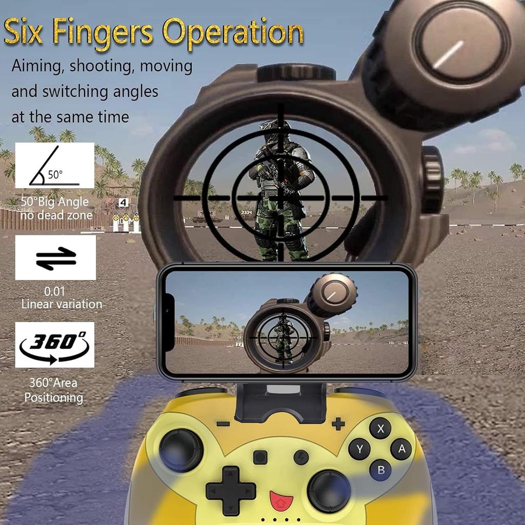 Игровой контроллер для iPhone iPad Switch, Direct Play, игровой джойстик Bluetooth, Call of Duty Mobile(наложенный платеж), Удар, Асфальт 9, Реальные гонки 3