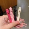 2Pcs/Set Candy Color Metal Hollow Hair Clip Broken Hair Side Duckbill Bangs Y2K Hair Accessories