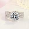 Кольцо с имитацией муассанита, 5 карат, роскошное кольцо «Три жизни, три поколения» 