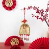 Broom Dustpan Decor Chinese Year Ornament Pendant New Tassel Hanging Decor Mini Fortune Broom