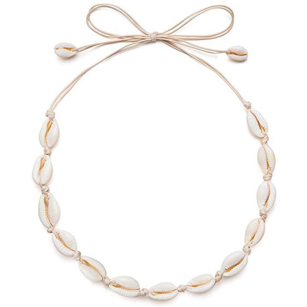 BLUELANS NECKLACE Wonderful Necklace Wax Choker Charm Handmade Natural Jewelry Bohemia Shell Cord Women Present