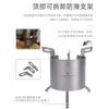 Portable Titanium Mini Wood Burning Stove Camping Hiking Backpacking Alcohol Fuel Compatible Foldable Detachable