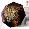 Дождевой зонт с узором «Золотой леопард»