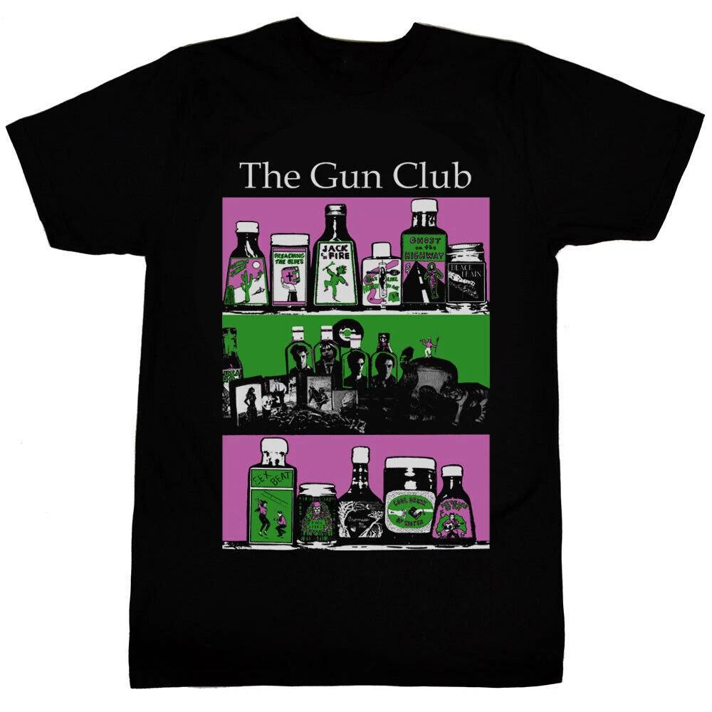 The Gun Club Band Heavy Cotton Black T Shirt Unisex Full Size KK662